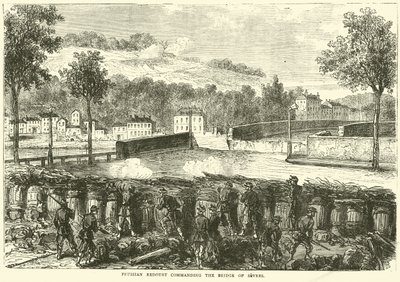 Pruisische redoute die de brug van Sevres beheerst door English School