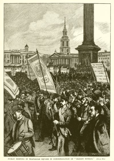 Openbare Bijeenkomst op Trafalgar Square ter Herdenking van Bloody Sunday door English School