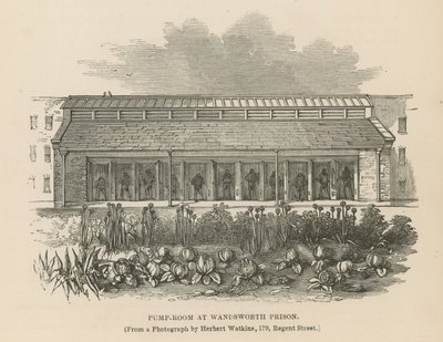 Pompkamer in Wandsworth Prison door English School