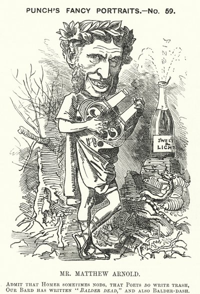 Punch cartoon: Matthew Arnold, Engelse dichter door English School
