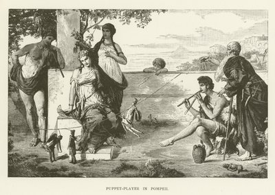 Poppenspeler in Pompeii door English School