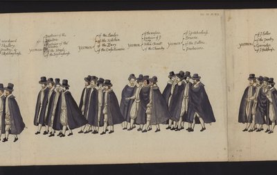 Begrafenisstoet van Koningin Elizabeth I door English School