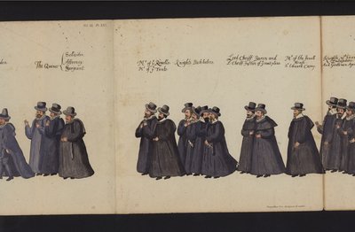 Begrafenisstoet van Koningin Elizabeth I door English School