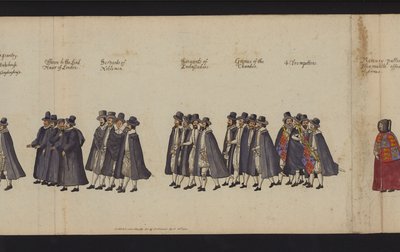 Begrafenisstoet van Koningin Elizabeth I door English School