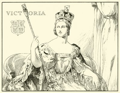 Koningin Victoria (Na het Kroningsportret door Sir George Hayter) door English School