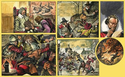 Ranger Kijkt naar Guy Fawkes door English School