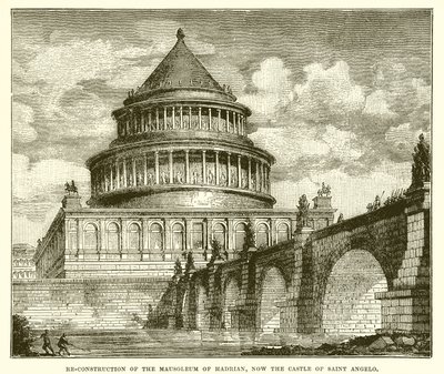 Herbouw van het Mausoleum van Hadrianus, nu het kasteel van Sint Angelo door English School