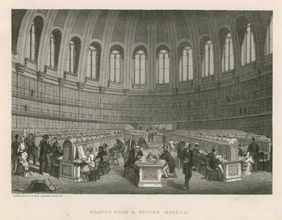 Leeszaal in British Museum door English School
