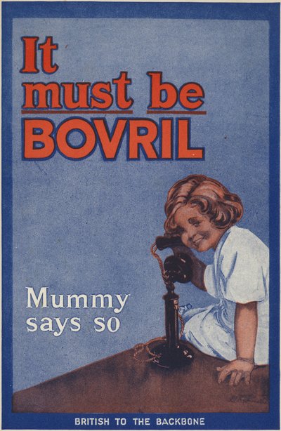 Achteromslag van het Bovril Handige boek en oorlogsdagboek door English School