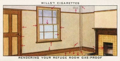 Je schuilruimte gasdicht maken (kleurenlitho) door English School