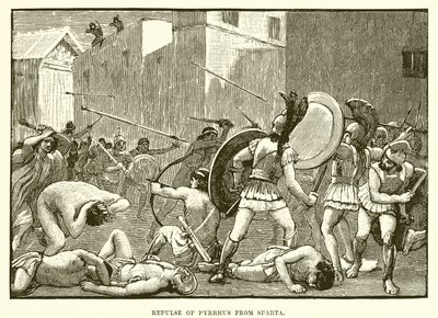 Terugslag van Pyrrhus uit Sparta door English School