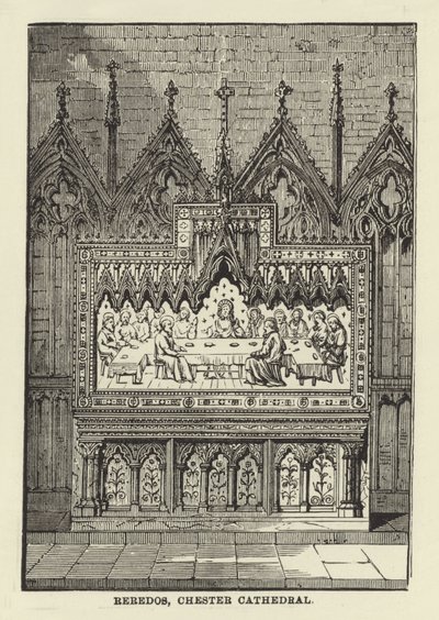Reredos, Chester Kathedraal door English School