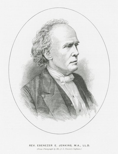 Rev Ebenezer E Jenkins (litho) door English School