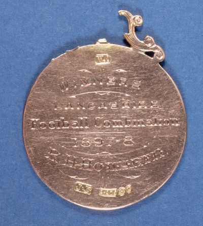 Keerzijde van een medaille van Preston North End Football Club, 1897-98 (metaal) door English School