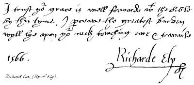 Richard Cox (Bisschop van Ely) door English School