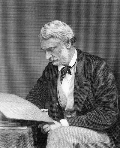 Rechtse Eerwaarde Heer John Manners, gegraveerd door G. Cook van een foto door S.A. Walker door English School