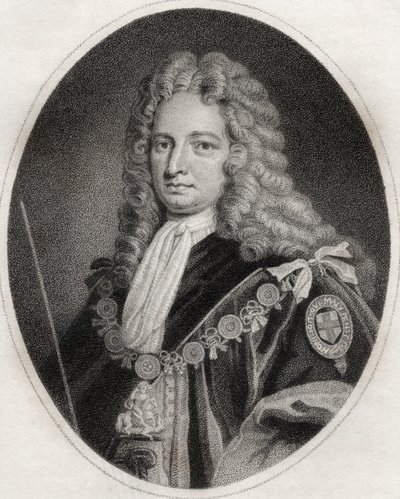 Robert Harley, gegraveerd door Maddox, illustratie uit 