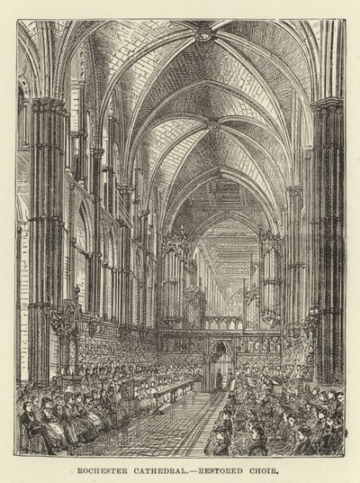 Rochester Kathedraal, gerestaureerd koor door English School