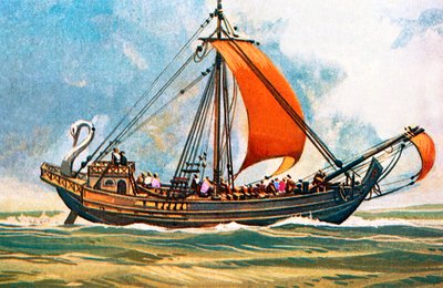 Romeins vrachtschip door English School