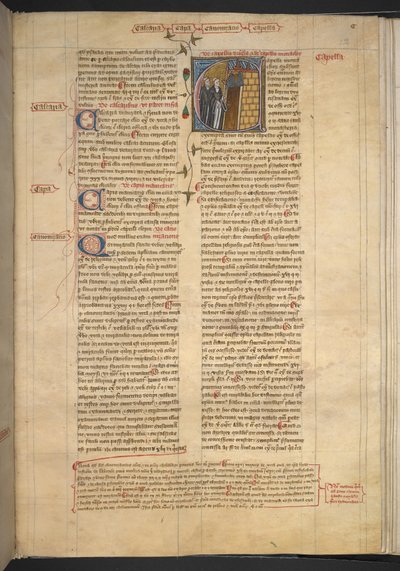 Royal 6 E VI, f. 232, Capella (Kapel), ca. 1360-75 door English School