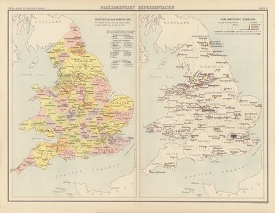 Royal Atlas, ca. 1900: Parlementaire vertegenwoordiging door English School