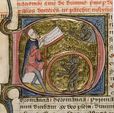 Een Magiër die Demonen Oproept, uit 