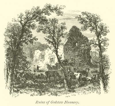 Ruïnes van Godstow Nunnery door English School
