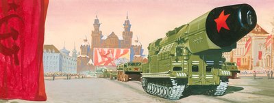 Russische militaire parade door English School