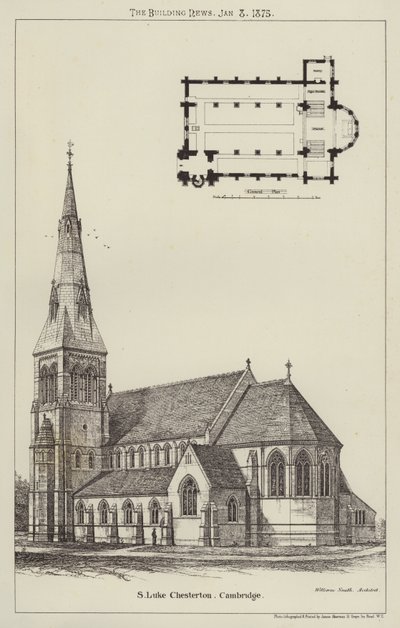 S Luke Chesterton, Cambridge (gravure) door English School