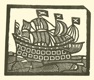 Zeilschip door English School