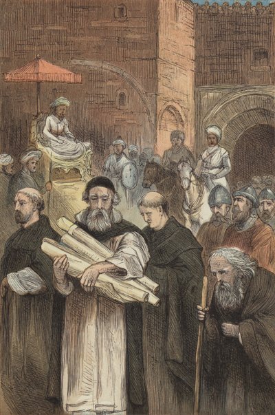 Saladin staat de christenen toe Jeruzalem te verlaten door English School