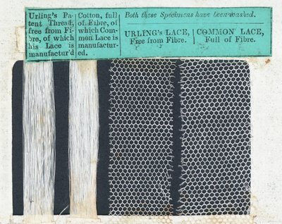 Stalen van Urlings kant (textiel) door English School