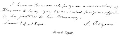 Samuel Rogers door English School