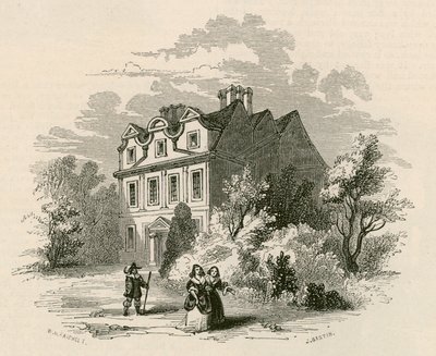 Sandford Manor House, Fulham, Londen, voorheen de woning van Nell Gwynne door English School