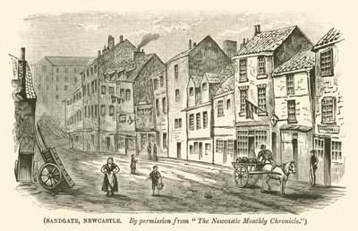 Sandgate, Newcastle (gravure) door English School