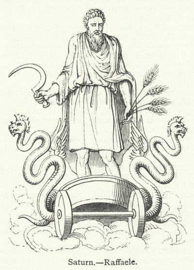 Saturnus (gravure) door English School
