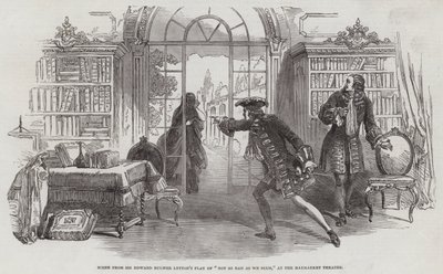Scène uit Sir Edward Bulwer Lytton
