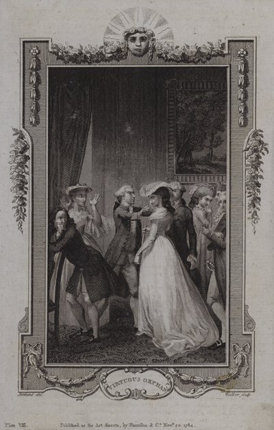 Scène uit De deugdzame wees, door Mary Collyer door English School
