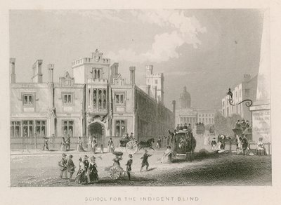 School voor de behoeftige blinden, St Georges Field, Southwark, Londen door English School