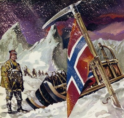 Scott bereikte de Pool alleen om te ontdekken dat hij was verslagen door Amundsen door English School