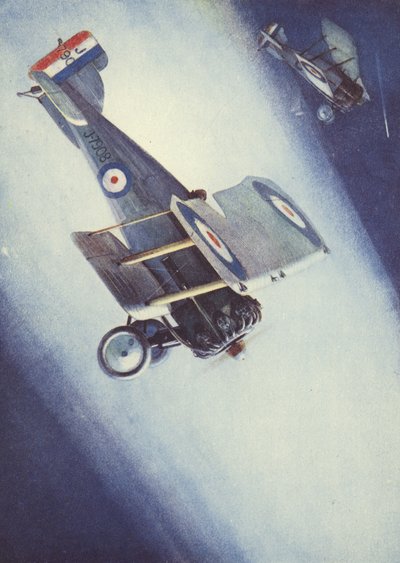 Zoeklichtoefening in de Royal Air Force door English School