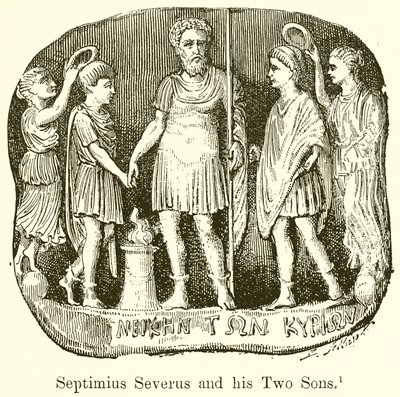 Septimius Severus en zijn twee zonen door English School