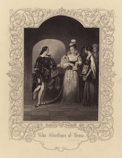 Shakespeare: Twee edellieden van Verona, Act IV, Scene 4 door English School