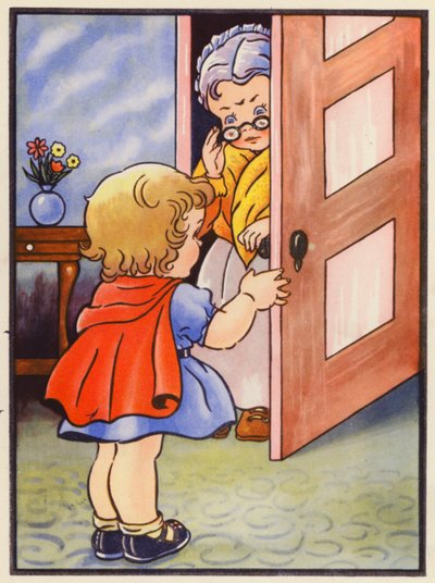 Ze vertelt haar grootmoeder dat het veilig is om naar buiten te komen door English School