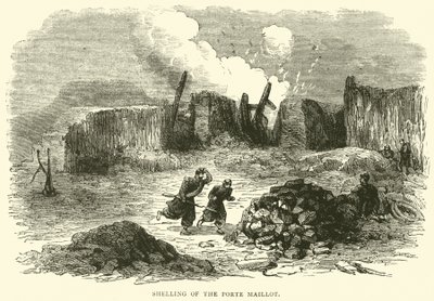 Beschieting van de Porte Maillot, januari 1871 door English School