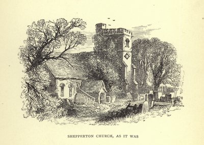 Shepperton Kerk, zoals het was door English School