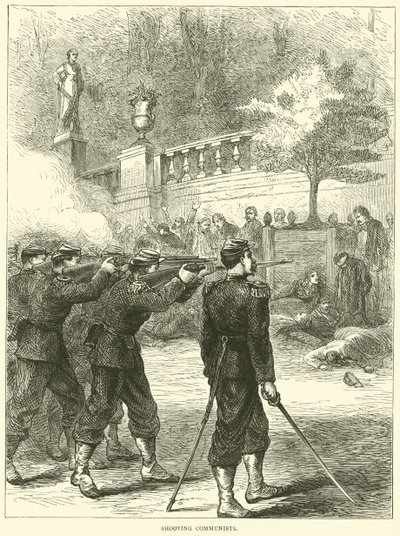 Communisten neerschieten, 1871 door English School