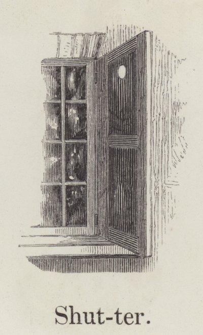 Sluiter (gravure) door English School
