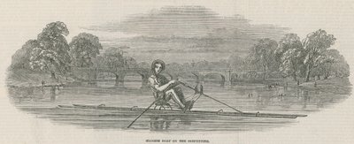 Siamese boot op de Serpentine, Hyde Park, Londen door English School