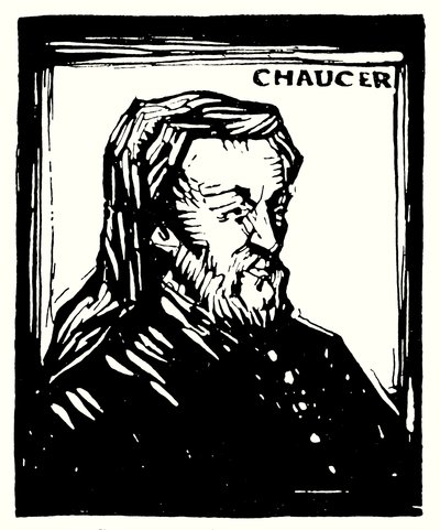 Silhouetportret, Geoffrey Chaucer door English School